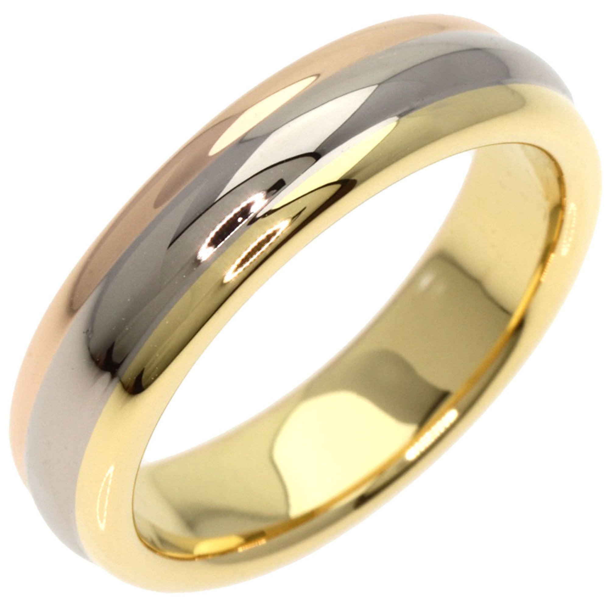 Cartier Three Color #50 Ring, K18 Yellow Gold, K18PG, K18WG, Women's, CARTIER