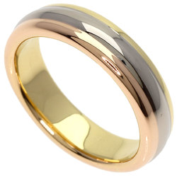 Cartier Three Color #50 Ring, K18 Yellow Gold, K18PG, K18WG, Women's, CARTIER