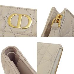 Christian Dior Caro Dahlia Wallet Bi-fold wallet Leather Women's CHRISTIAN DIOR