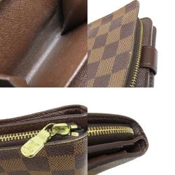 Louis Vuitton M61668 Compact Zip Bi-fold Wallet Damier Canvas Women's LOUIS VUITTON