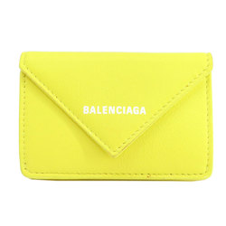 BALENCIAGA 391446 Paper Wallet Bi-fold Leather Women's