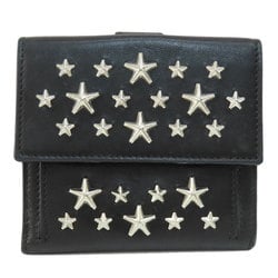 Jimmy Choo Star Motif Bi-fold Wallet Leather Women's