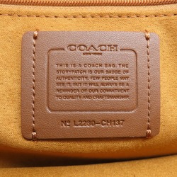 Coach CH137 Signature Shoulder Bag Canvas Leather Women's COACH