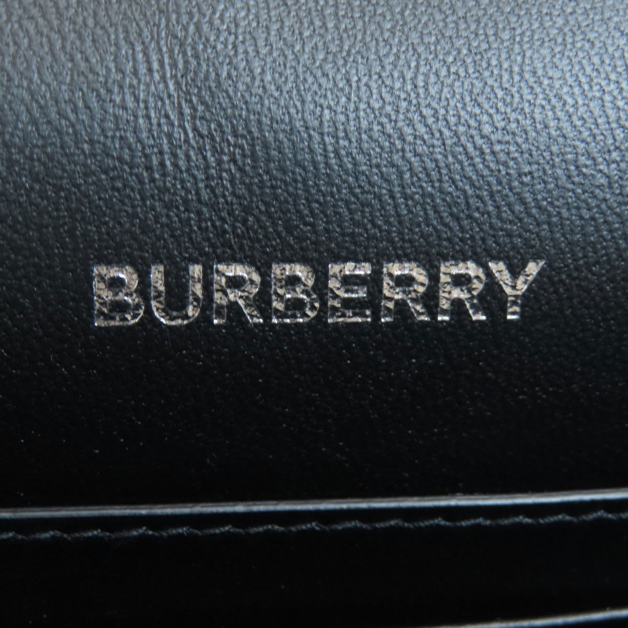 Burberry motif shoulder bag leather ladies BURBERRY