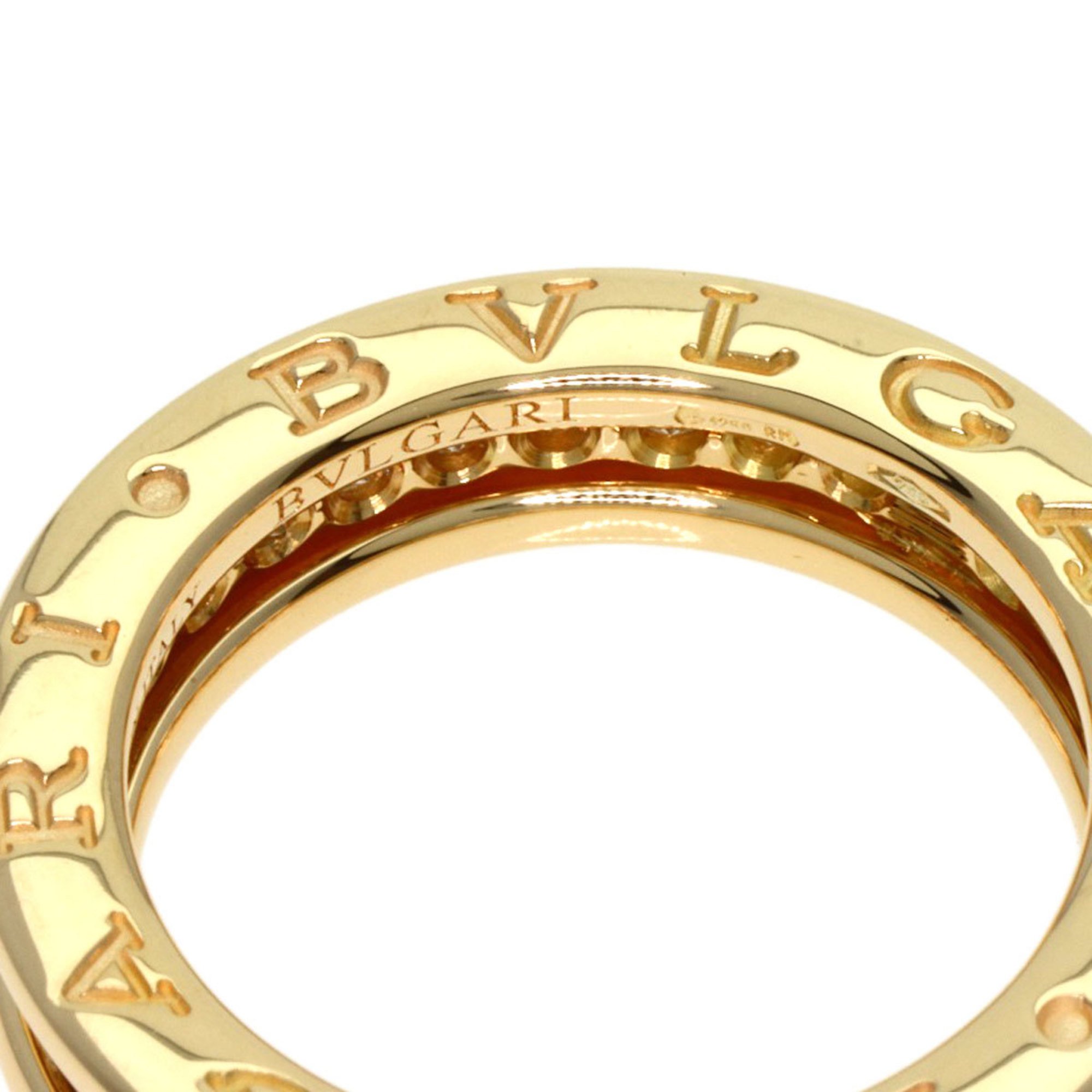 BVLGARI B-zero1 1 band XS Diamond #49 Ring K18 Yellow Gold Women's