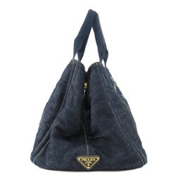 PRADA BN1872 Canapa Tote Bag Denim Women's