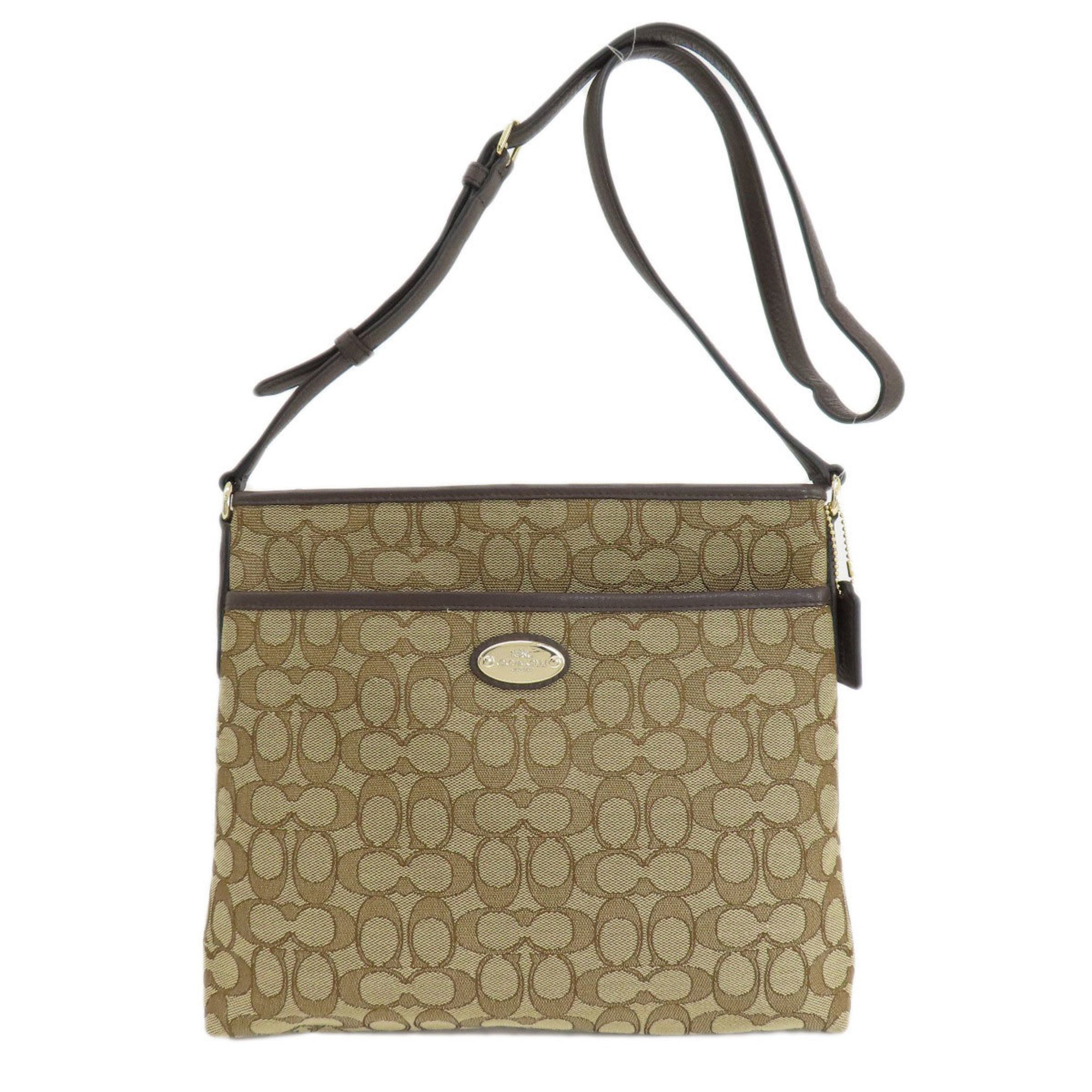 Coach F36182 Signature Shoulder Bag Canvas Women's COACH