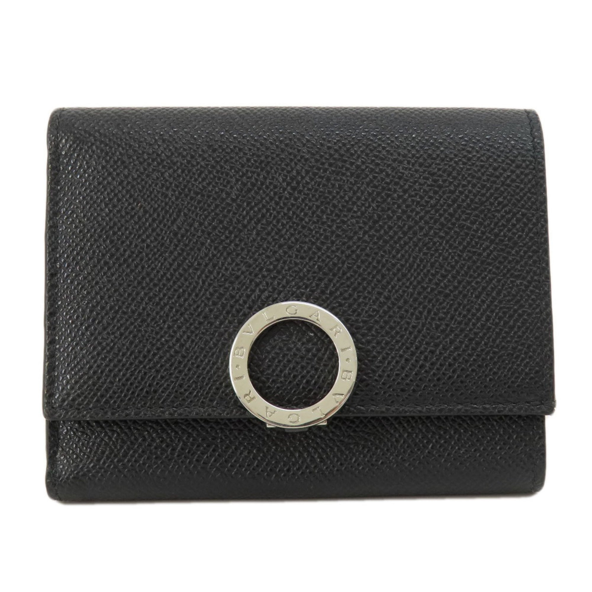 BVLGARI Tri-fold Wallet Bi-fold Leather Women's