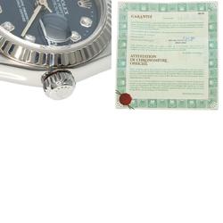 Rolex 69174G Datejust 10P Diamond Watch Stainless Steel SS Ladies ROLEX