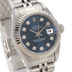 Rolex 69174G Datejust 10P Diamond Watch Stainless Steel SS Ladies ROLEX