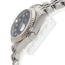 Rolex 69174G Datejust 10P Diamond Watch Stainless Steel SS Ladies ROLEX