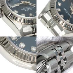 Rolex 69174G Datejust 10P Diamond Watch Stainless Steel SS Ladies ROLEX