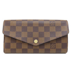 Louis Vuitton N63209 Portefeuille Sarah Long Wallet Damier Canvas Women's LOUIS VUITTON