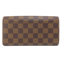 Louis Vuitton N63209 Portefeuille Sarah Long Wallet Damier Canvas Women's LOUIS VUITTON