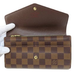 Louis Vuitton N63209 Portefeuille Sarah Long Wallet Damier Canvas Women's LOUIS VUITTON