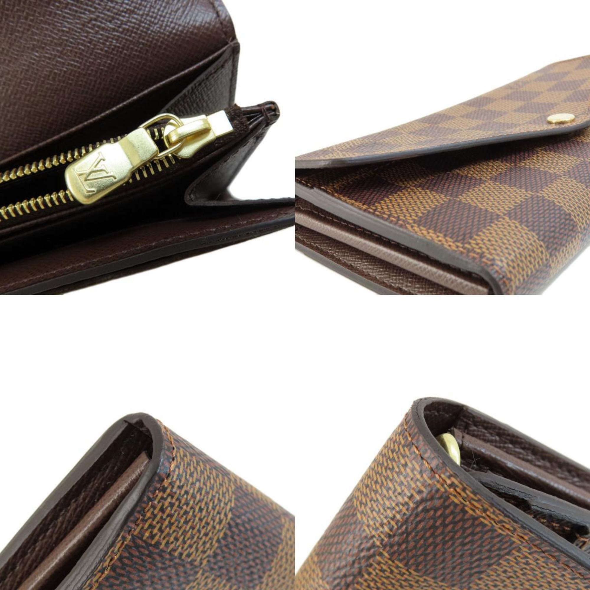 Louis Vuitton N63209 Portefeuille Sarah Long Wallet Damier Canvas Women's LOUIS VUITTON