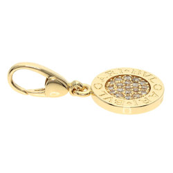 BVLGARI Diamond Pendant Top K18 Yellow Gold Women's