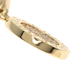 BVLGARI Diamond Pendant Top K18 Yellow Gold Women's