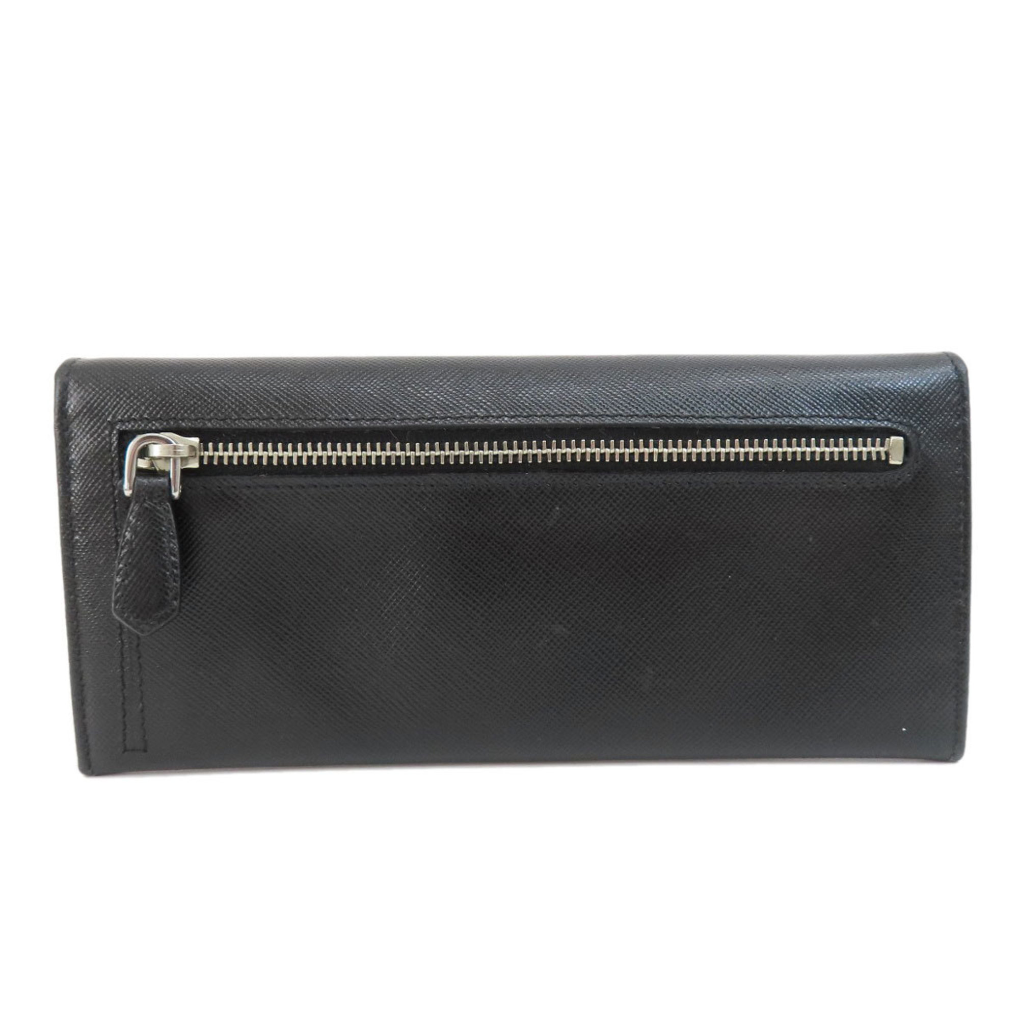 PRADA 1M1132 Saffiano Long Wallet Leather Women's