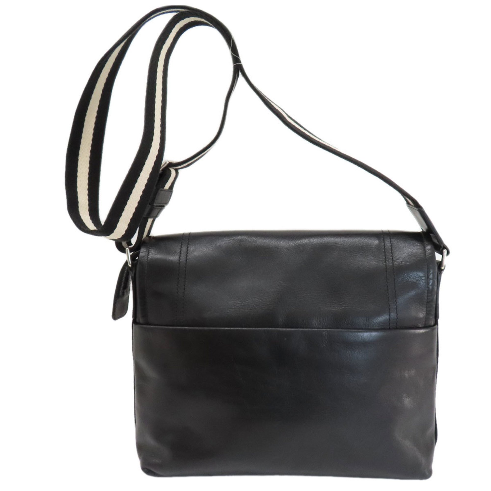 BALLY Bally Stripe Shoulder Bag Leather Women's