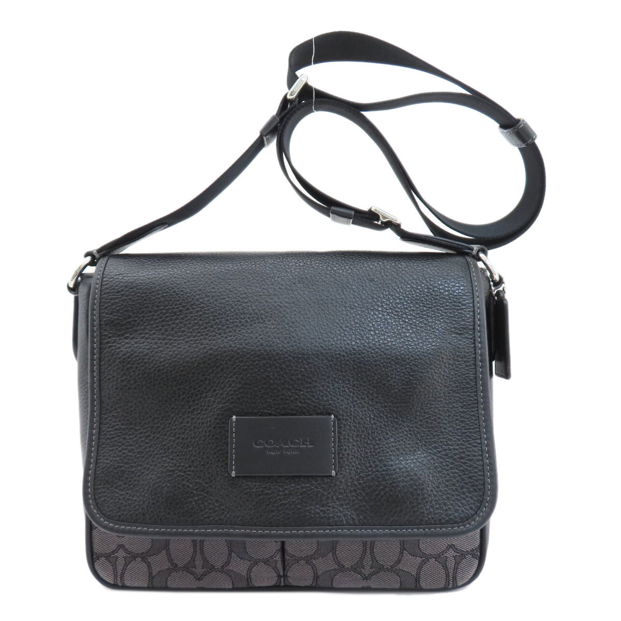 Coach CE534 Signature Shoulder Bag Leather Women's COACH