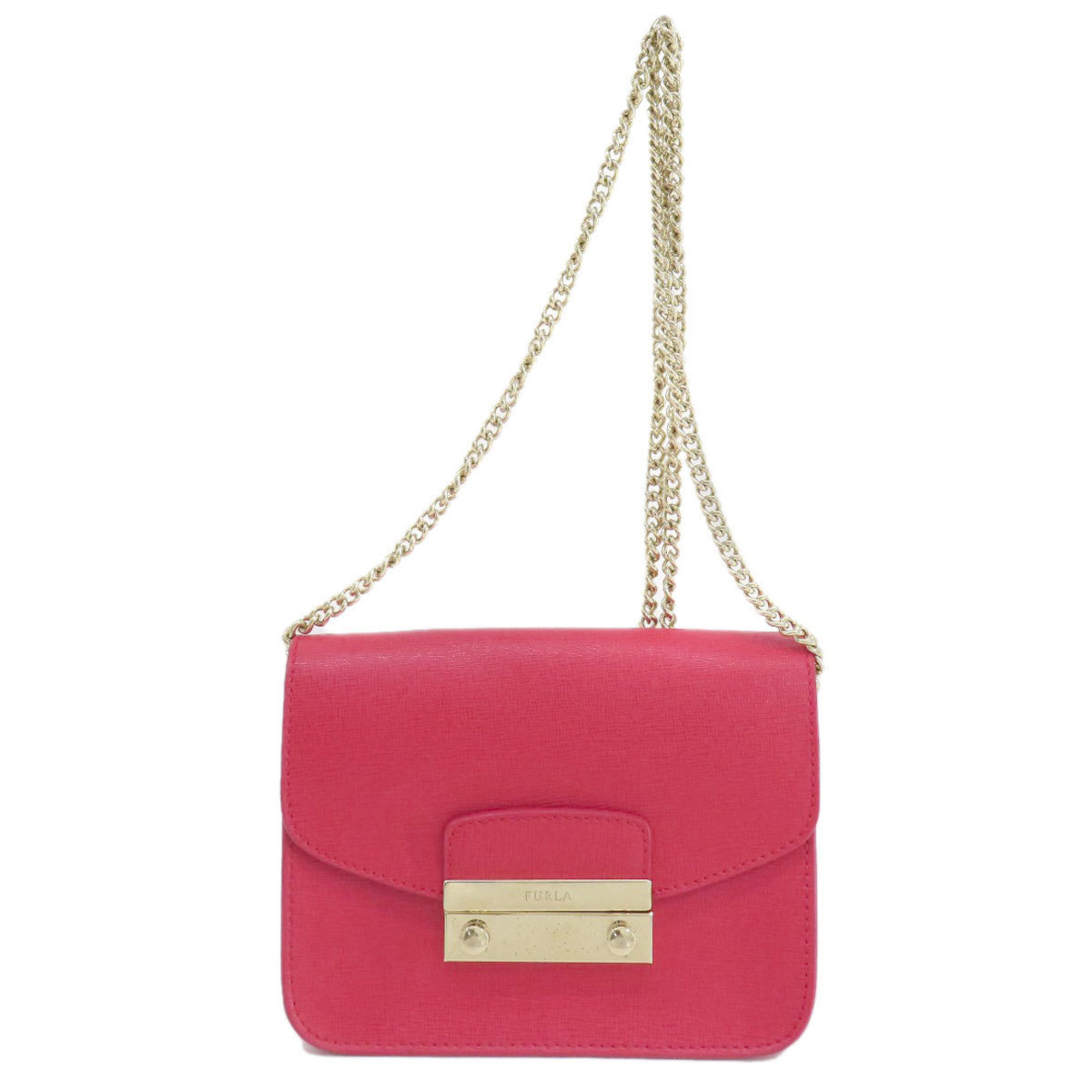 Furla Metropolis Shoulder Bag Leather Women's