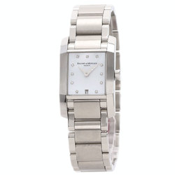 Baume & Mercier M0A08573 Diamant 11P Diamond Watch Stainless Steel SS Ladies