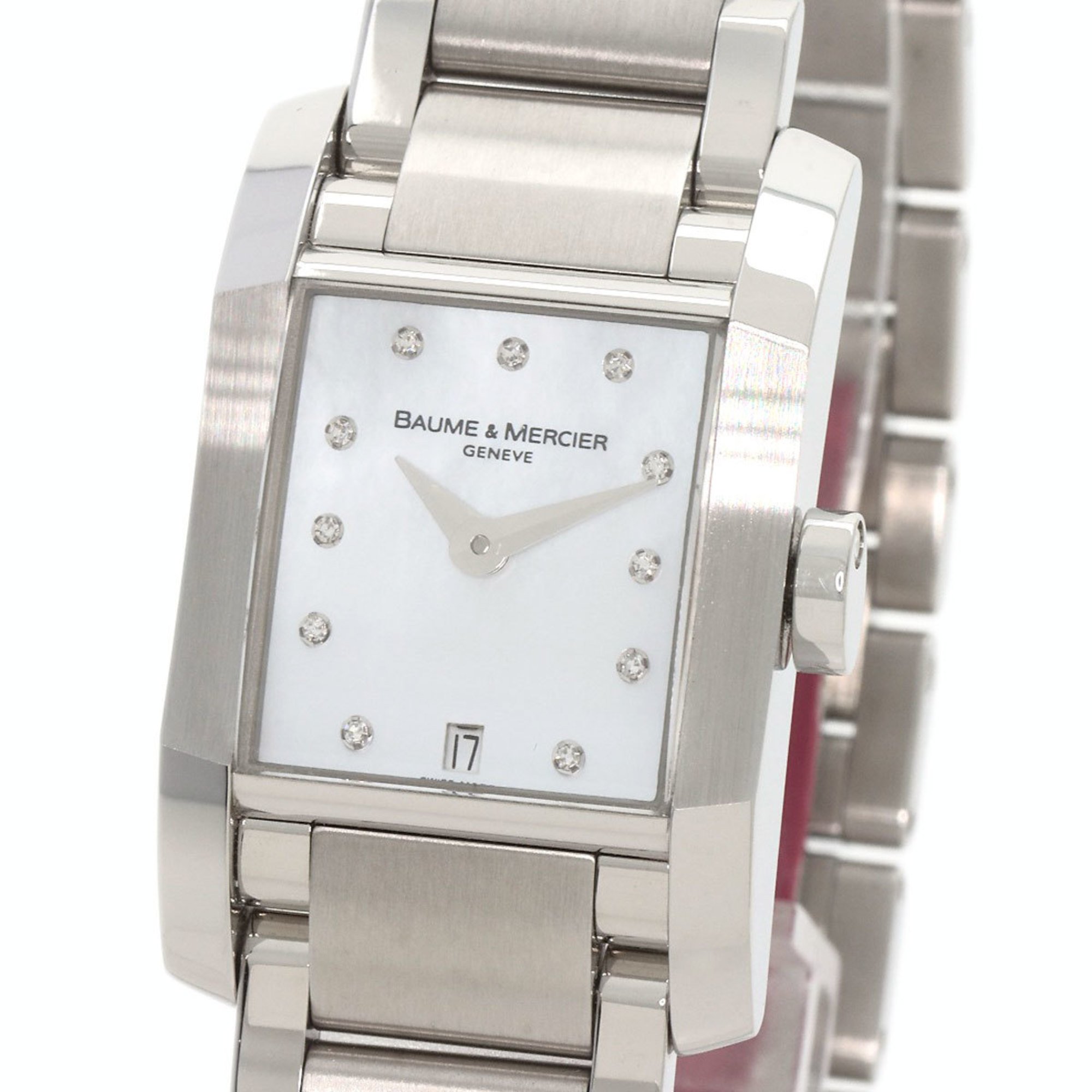 Baume & Mercier M0A08573 Diamant 11P Diamond Watch Stainless Steel SS Ladies