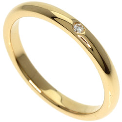 Tiffany Stacking Band 1P Diamond Ring, 18K Yellow Gold, Women's, TIFFANY&Co.