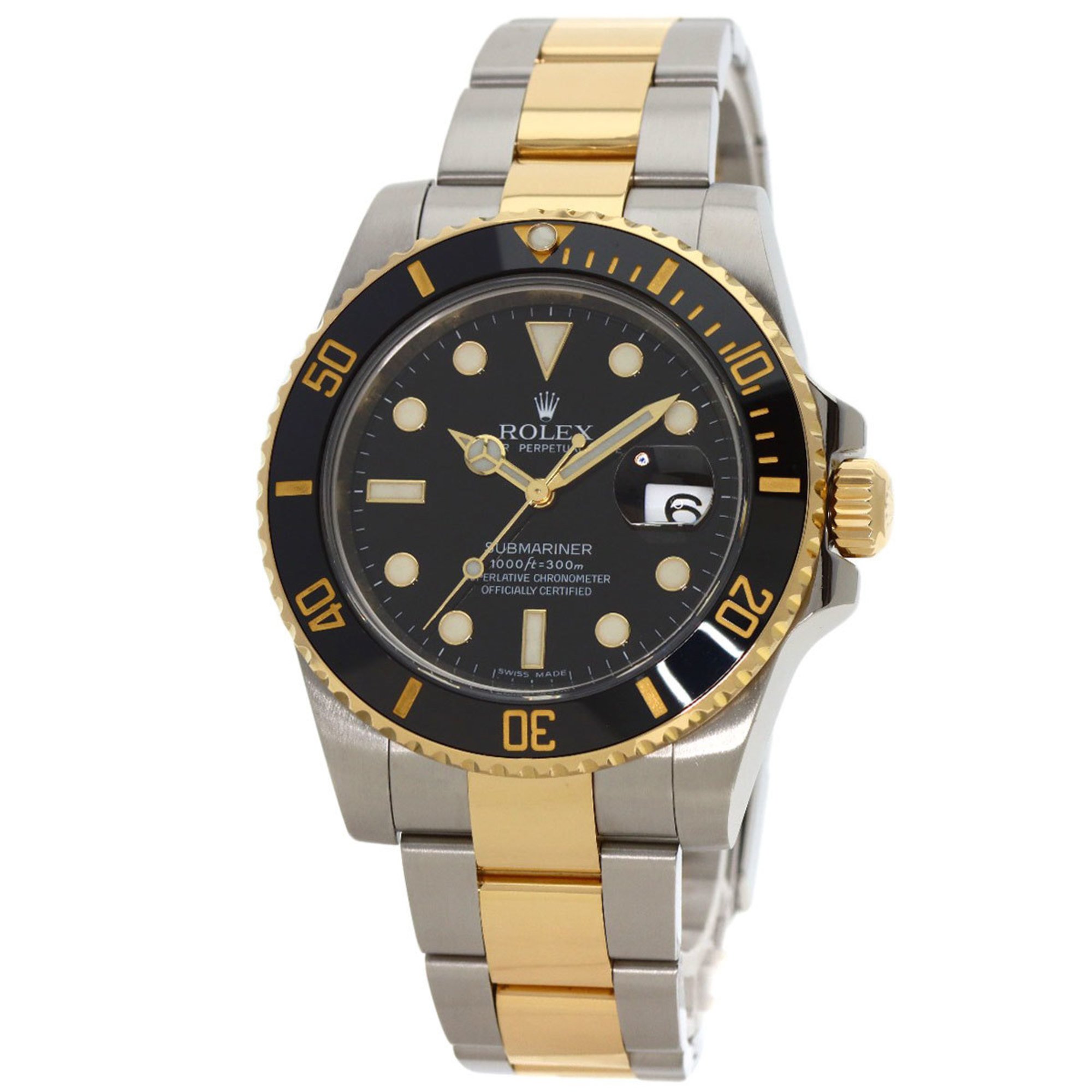 Rolex 116613LN Submariner Date Watch Stainless Steel SSxK18YG Men's ROLEX