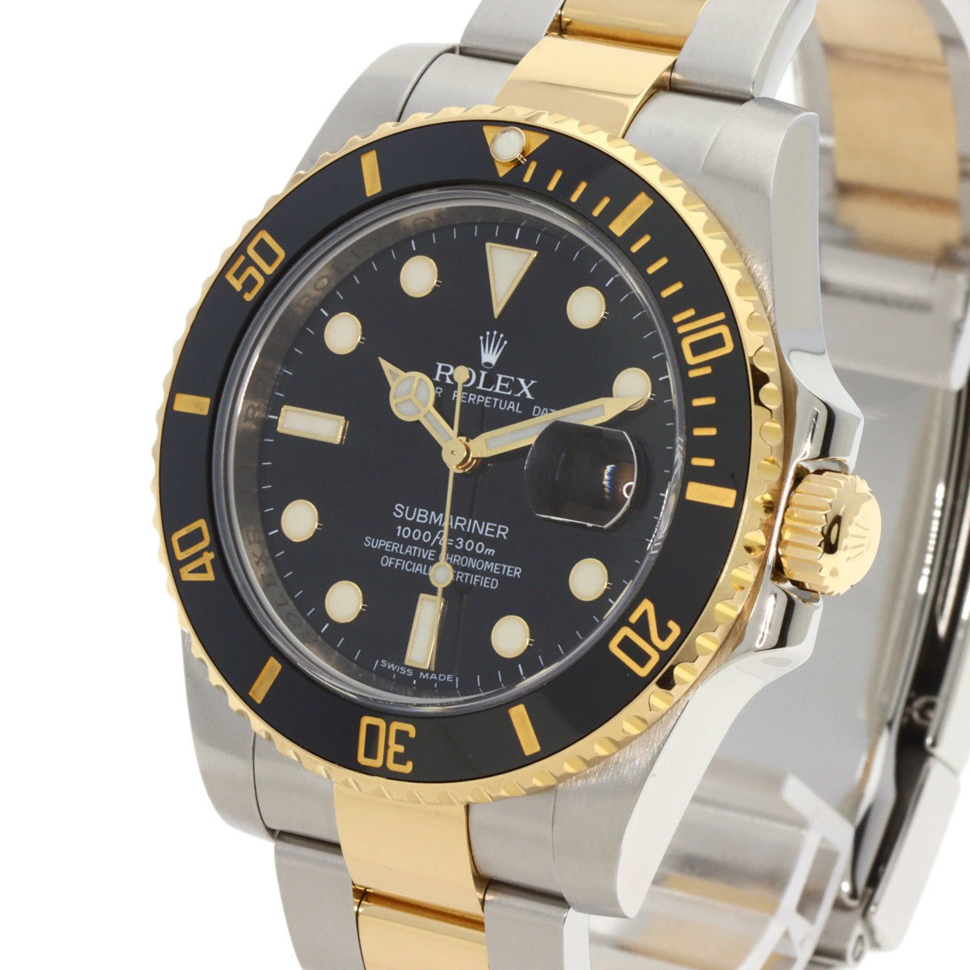 Rolex 116613LN Submariner Date Watch Stainless Steel SSxK18YG Men's ROLEX