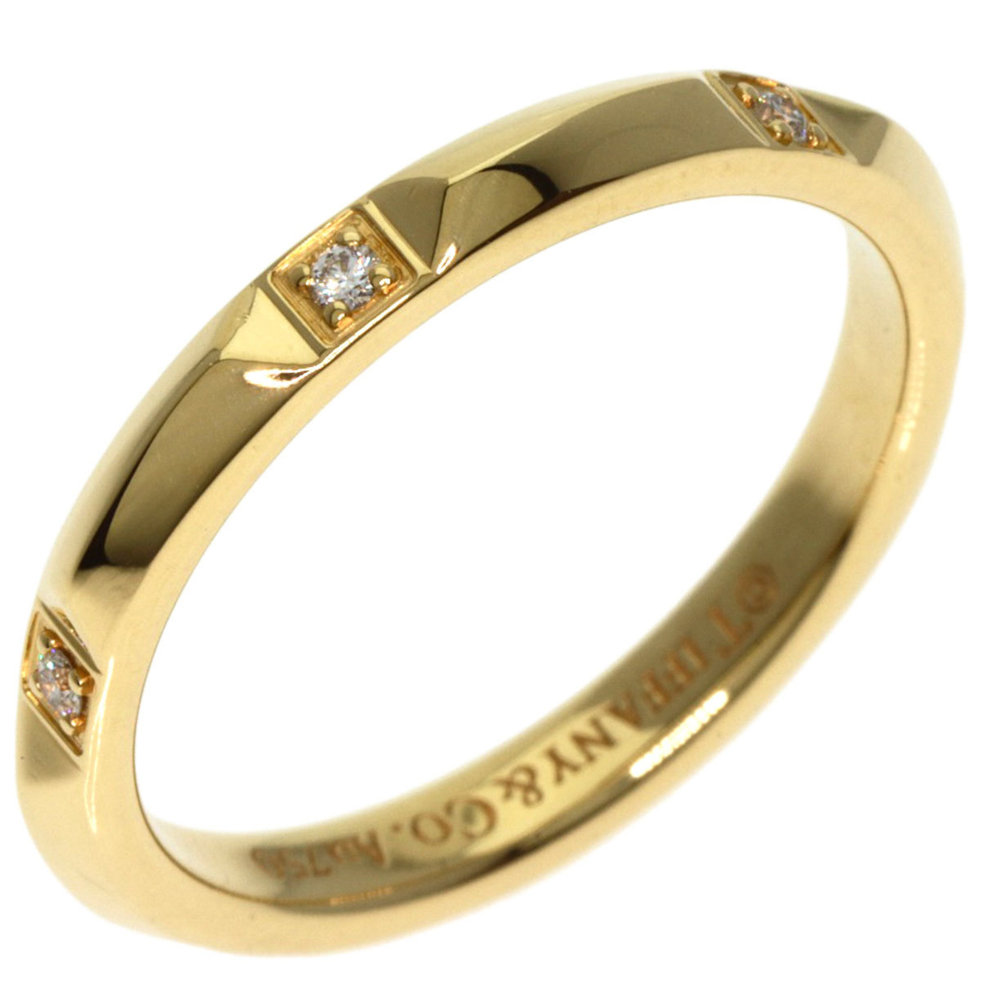 Tiffany True Band 6P Diamond Ring, 18K Yellow Gold, Women's, TIFFANY&Co.