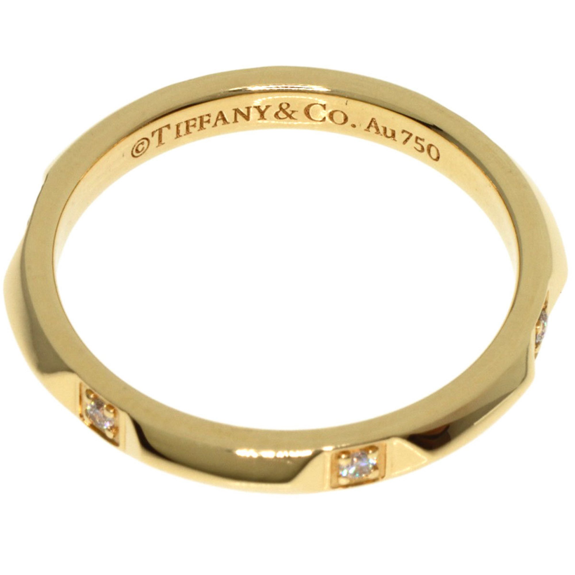 Tiffany True Band 6P Diamond Ring, 18K Yellow Gold, Women's, TIFFANY&Co.