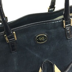 Anya-Hind March stripe Bag Shoulder Bag Tote Bag Navy