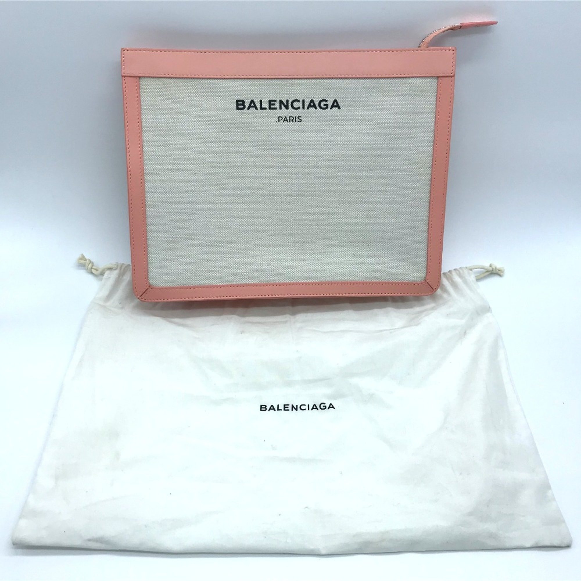 Balenciaga 410119 Men's Women's Bag Cluch Bag Clutch bag Natural x pink