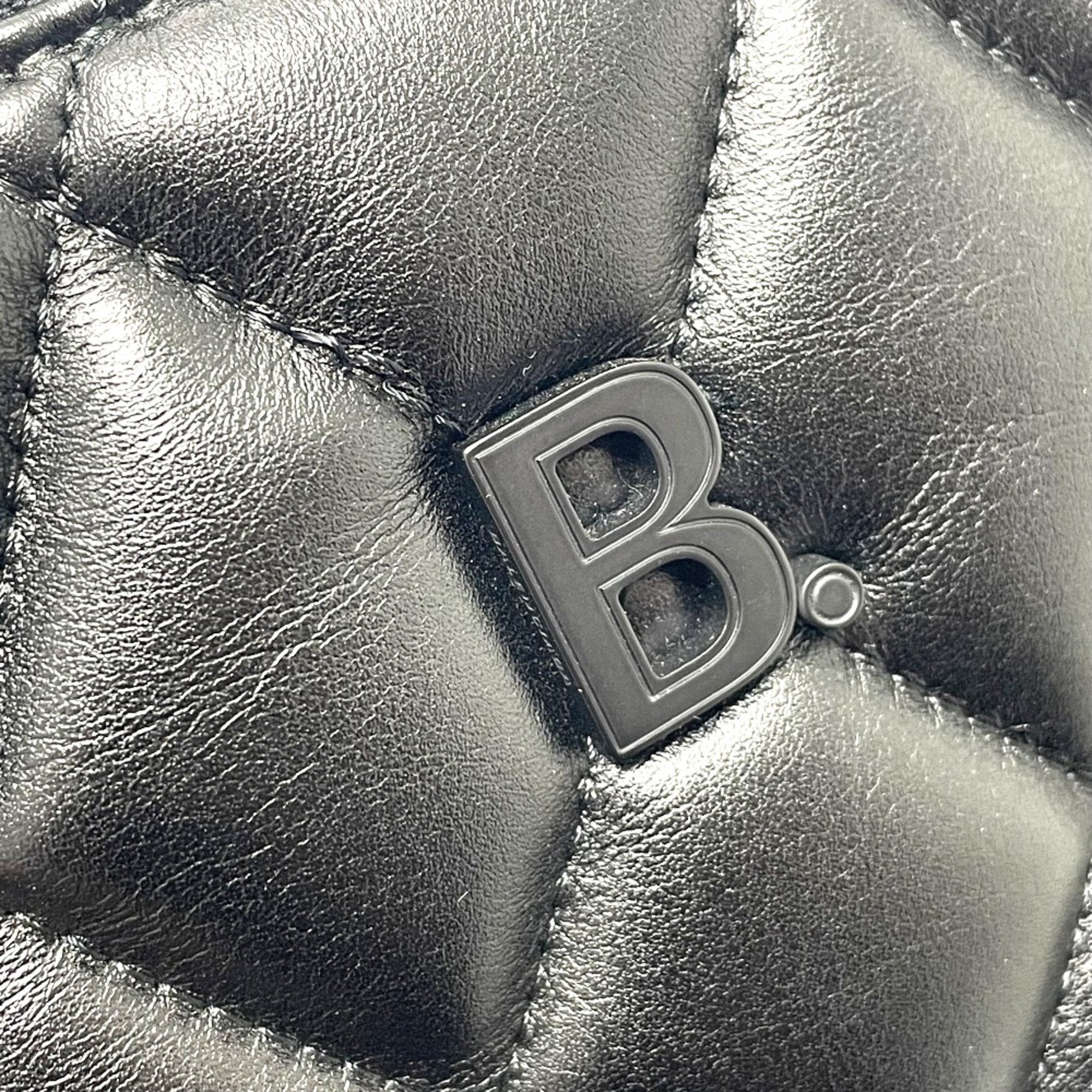 Balenciaga 600325 logo bag mini bag pouch bag Shoulder Bag Black