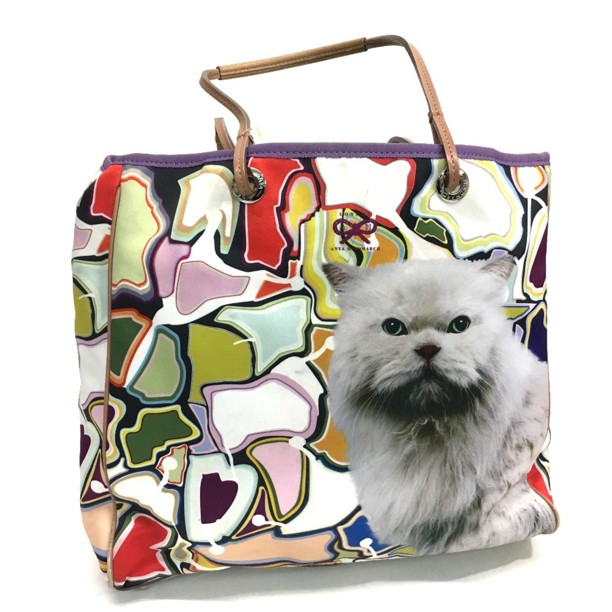 Anya-Hind March Animal design Bag cat Cat print Tote Bag Multicolore