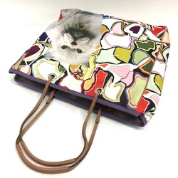 Anya-Hind March Animal design Bag cat Cat print Tote Bag Multicolore