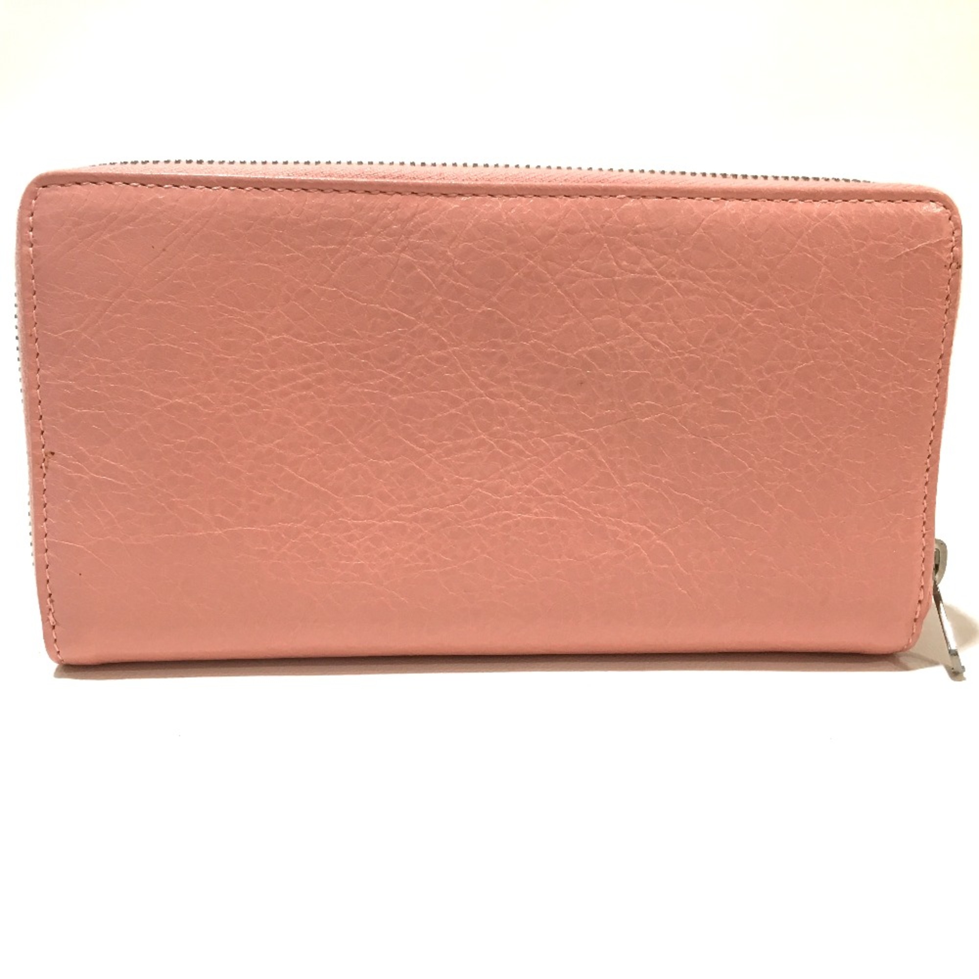 Balenciaga 419805 Exclusive Zip Around Long Wallet Long Wallet Pink Beige