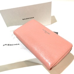 Balenciaga 419805 Exclusive Zip Around Long Wallet Long Wallet Pink Beige