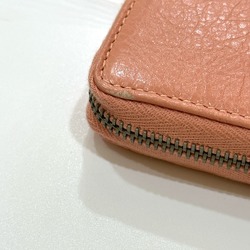 Balenciaga 419805 Exclusive Zip Around Long Wallet Long Wallet Pink Beige