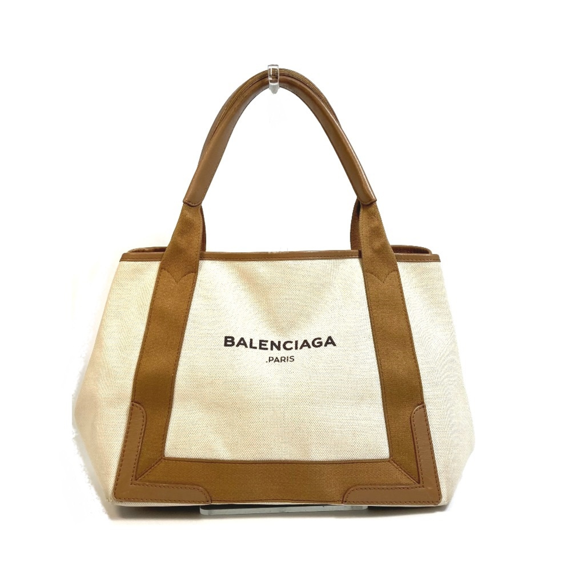 Balenciaga 339933 Logo print Bag Hand Bag Tote Bag Beige