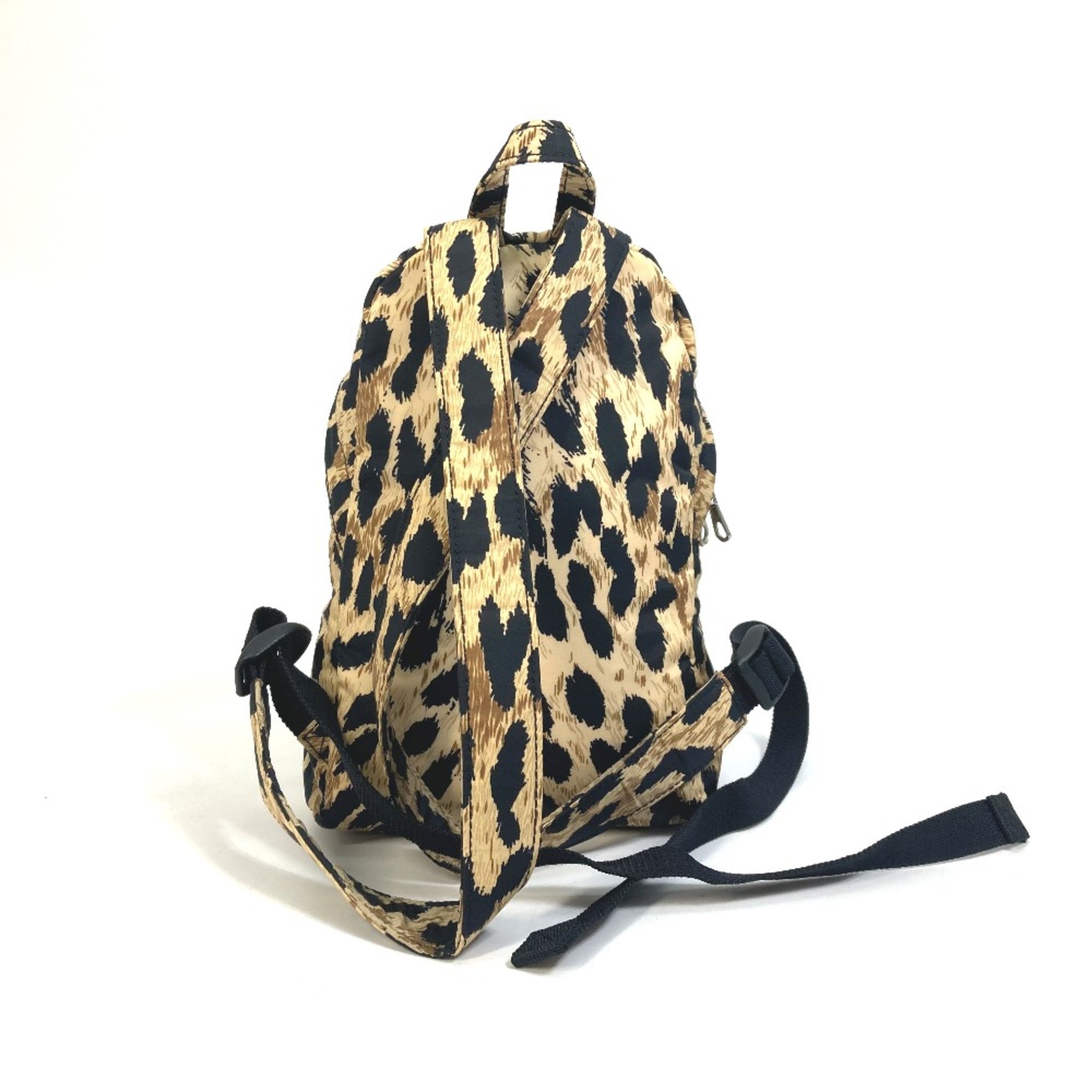 Balenciaga 580026 Leopard leopard print leopard bag backpack bag Backpack Beige Black