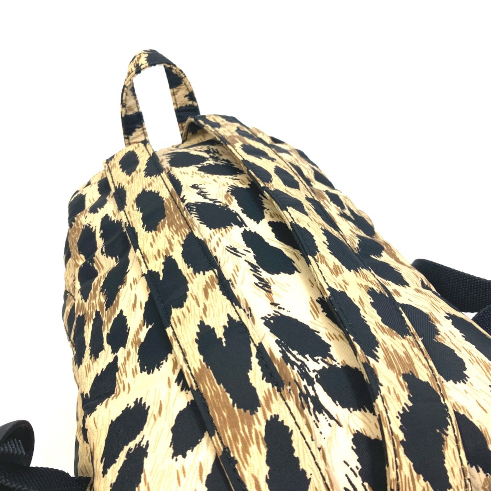 Balenciaga 580026 Leopard leopard print leopard bag backpack bag Backpack Beige Black