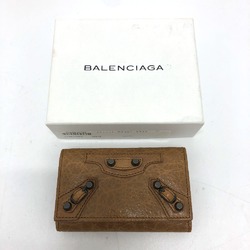 Balenciaga 253048 accessories/studs 6-Ring Accessory Key Case Brown