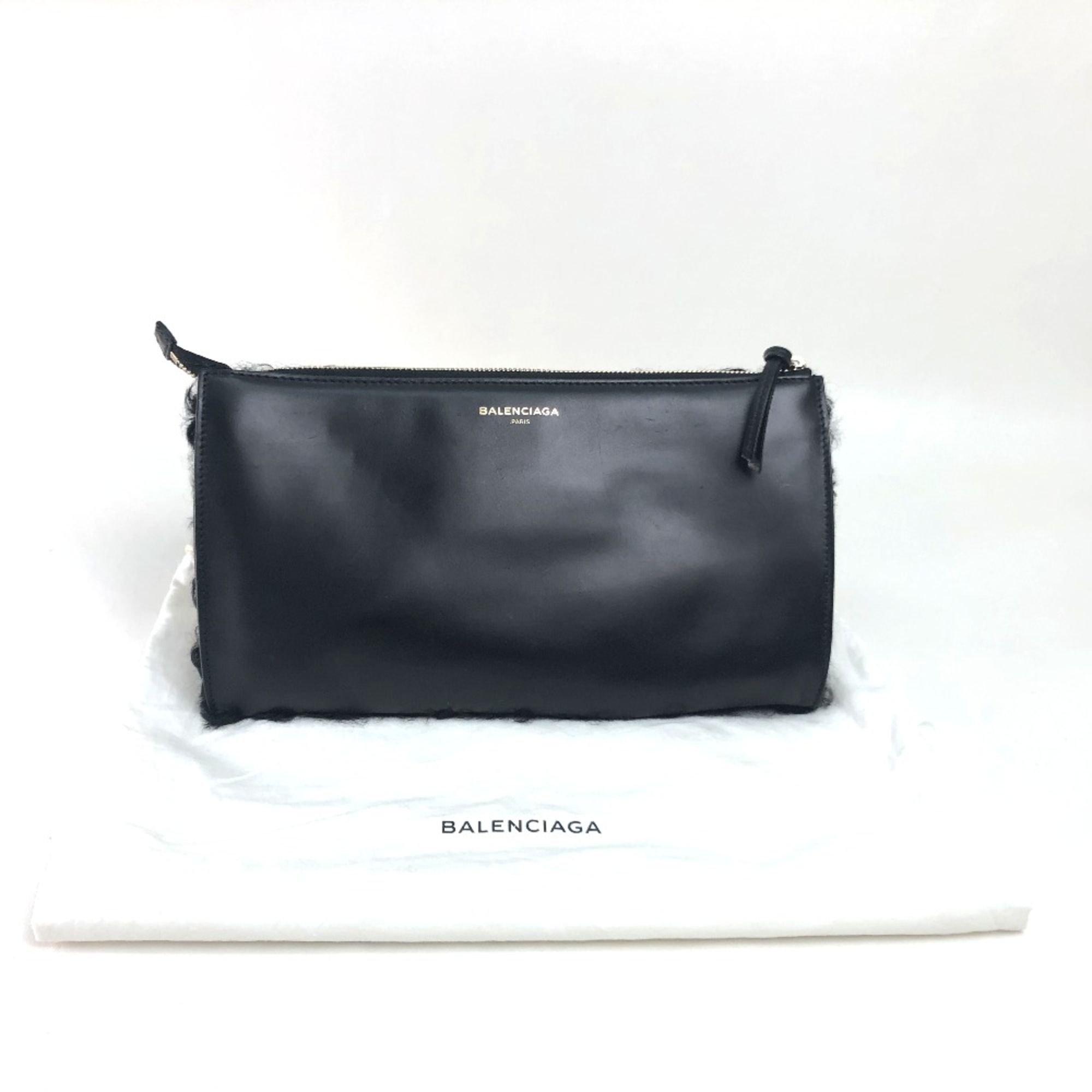 Balenciaga 347238 Bag Cluch Bag Clutch bag Black White