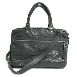 Balenciaga 310939 Wrinkles processing bag briefcase Business bag gray