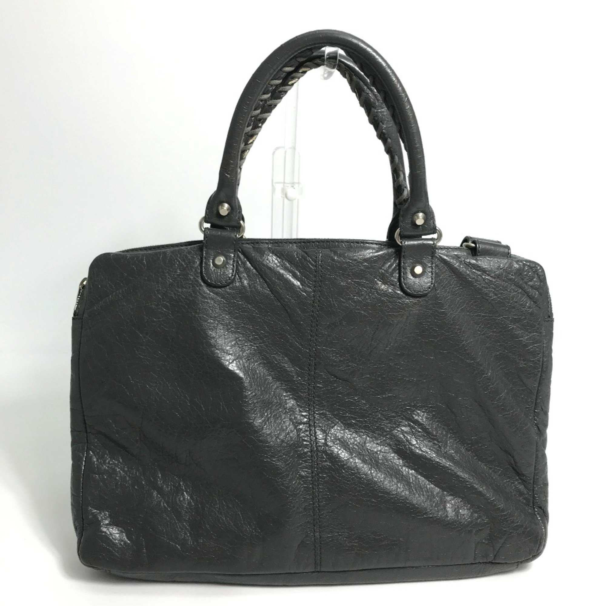 Balenciaga 310939 Wrinkles processing bag briefcase Business bag gray