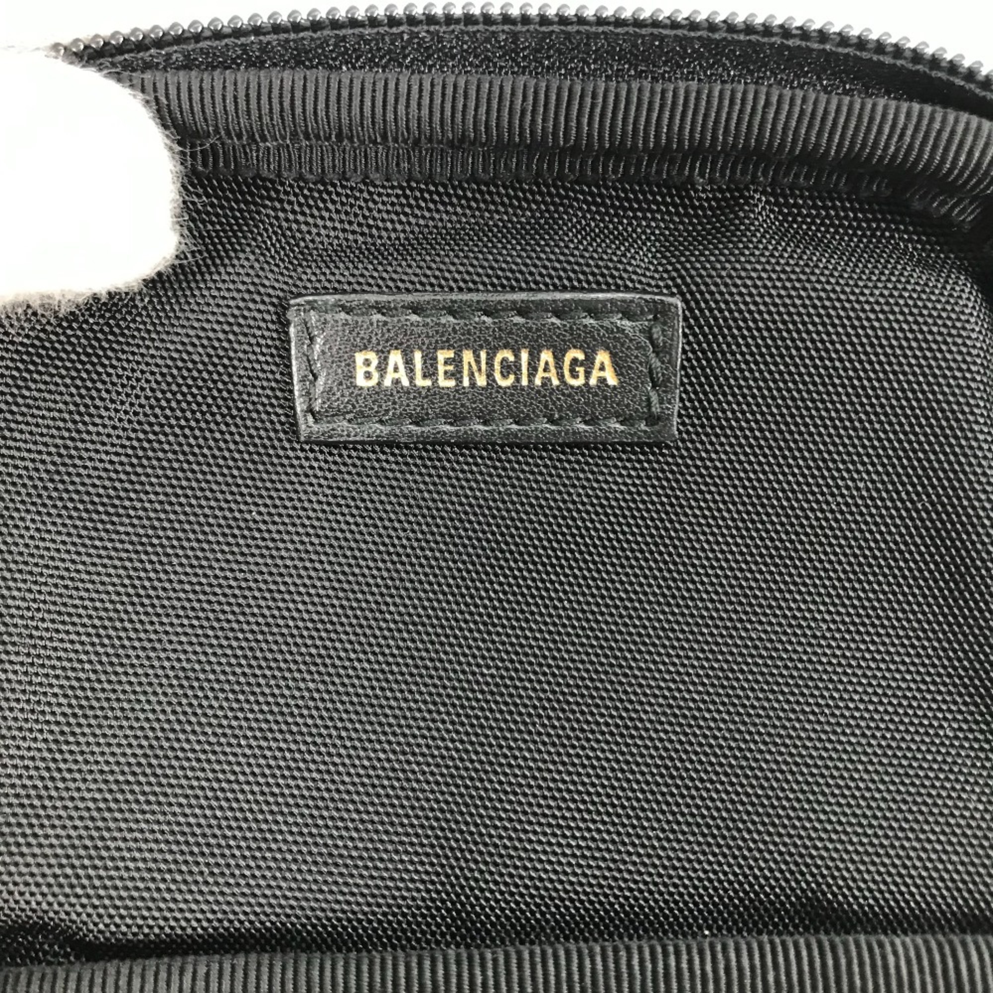 Balenciaga 593329 Mokomoko Crossbody bag Pochette Shoulder Bag Black White