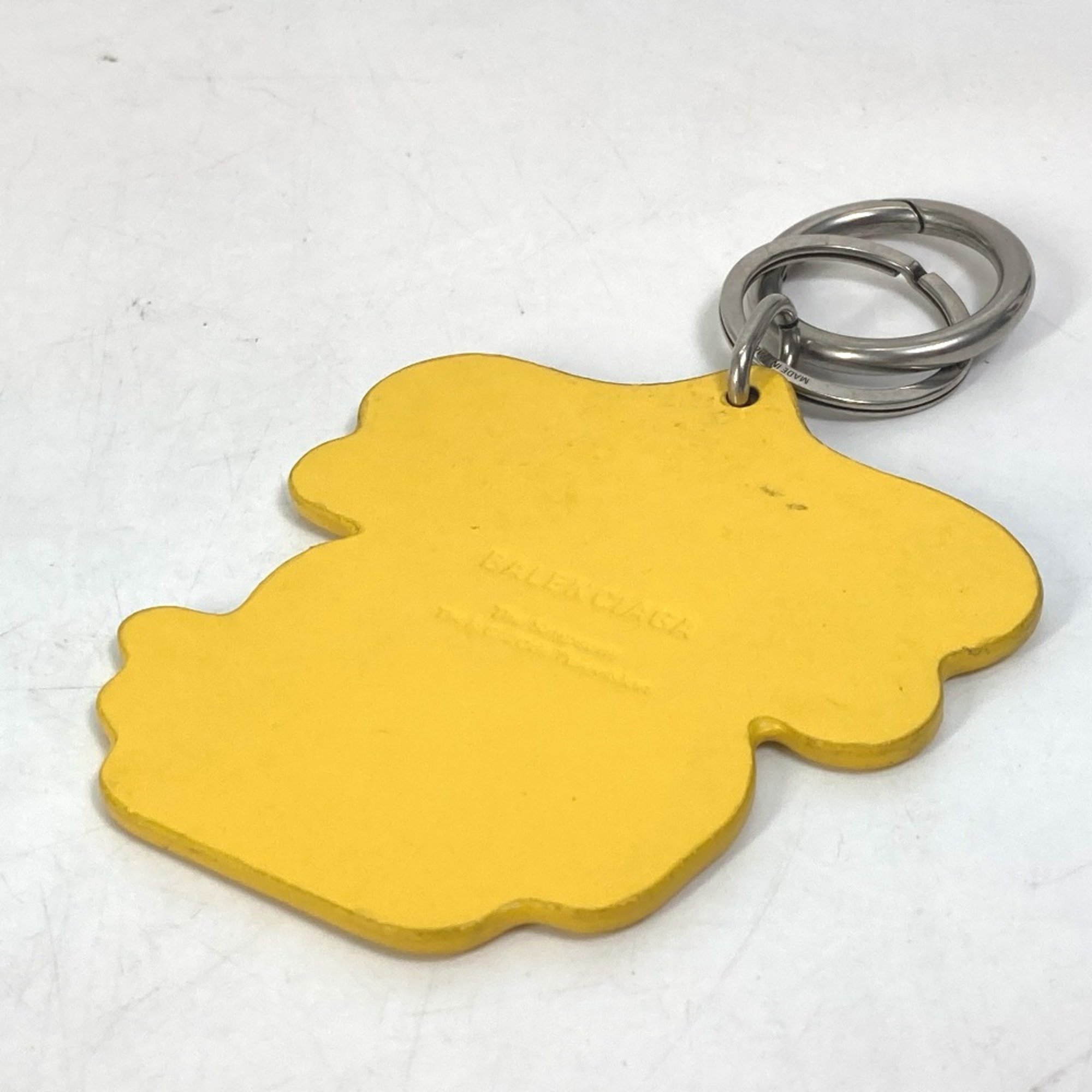 Balenciaga 678769 Bag Charm Key Holder yellow